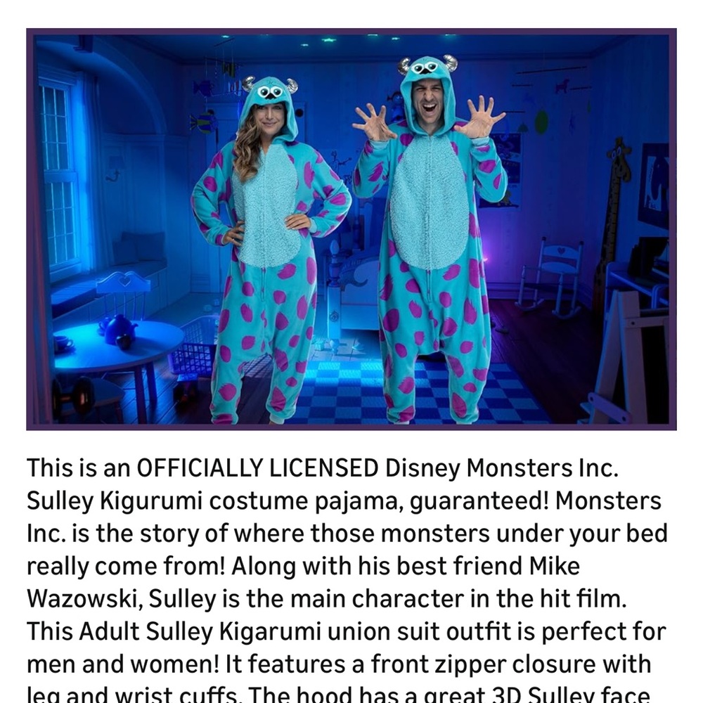 Sully oncie / costume 🥰